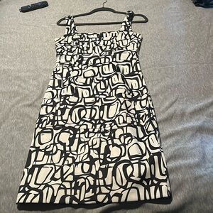 Black and cream dress